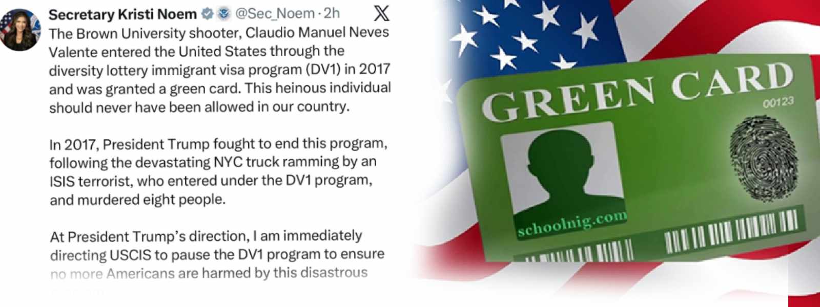 අමෙරිකාවේ ග්‍රීන් කාඩ් අත්හිටුවයි.